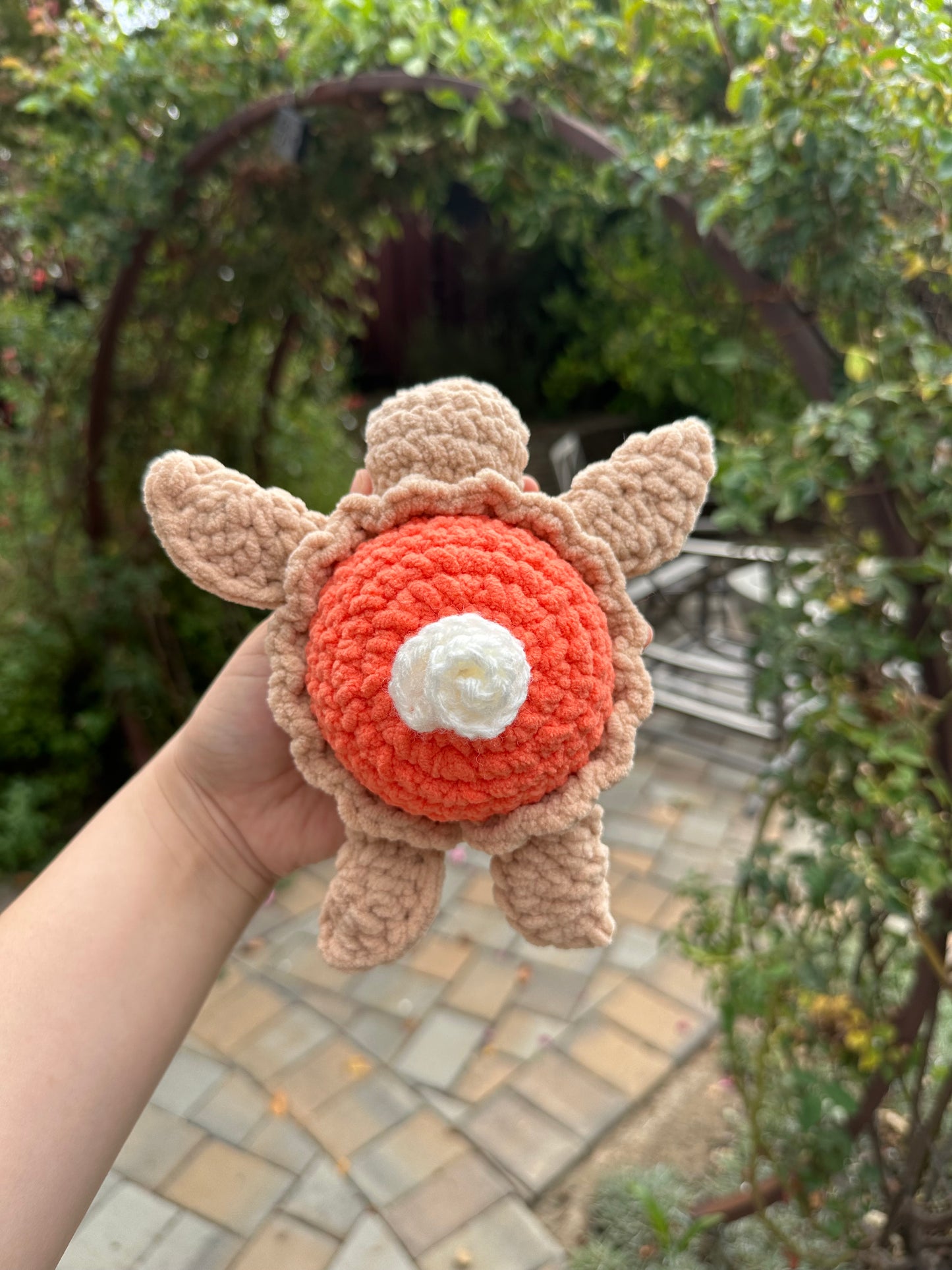 crochet pumpkin pie turtle