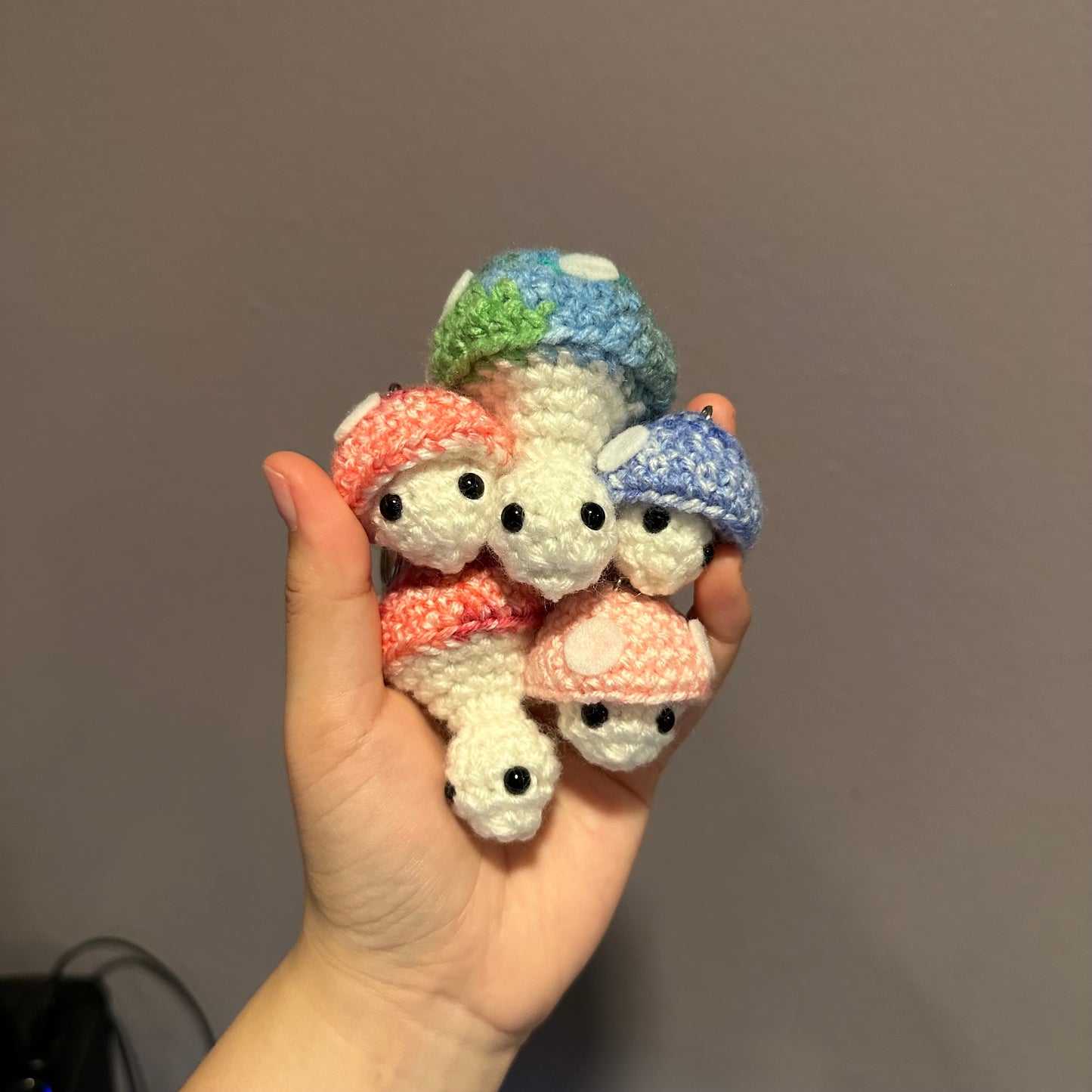 mushpop the fidget keychain