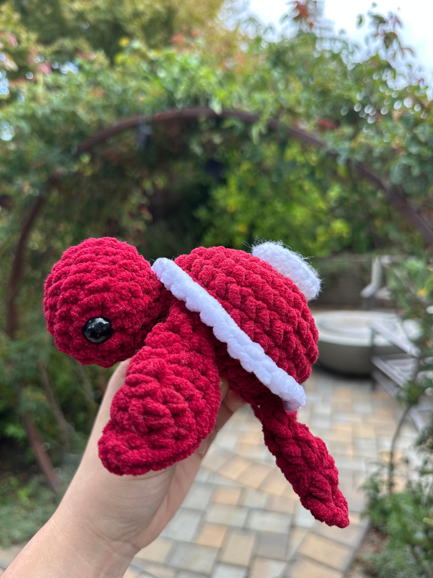 crochet red velvet cake turtle