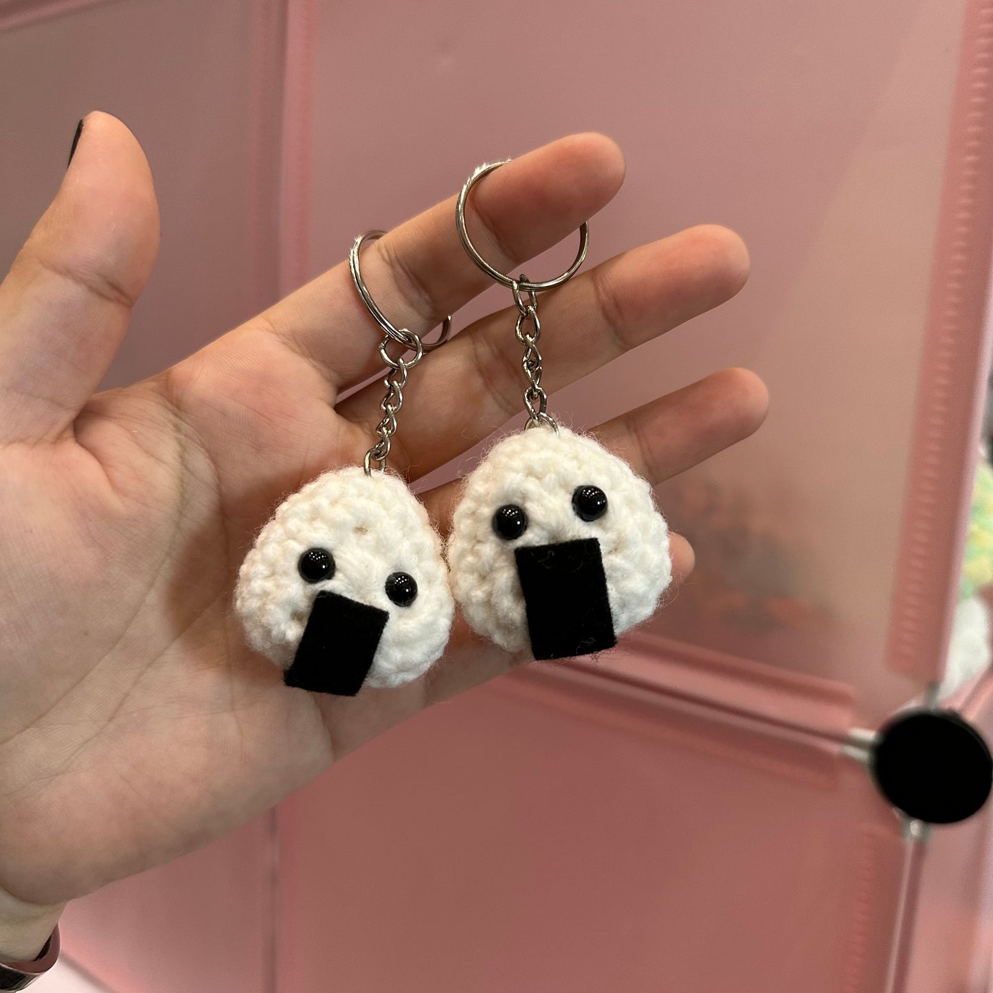 onigiri rice ball keychain