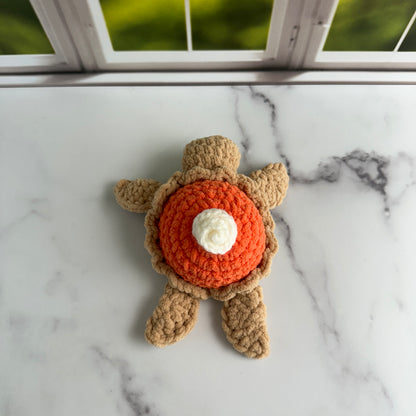 crochet pumpkin pie turtle