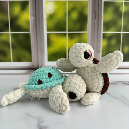 crochet mint chocolate turtle