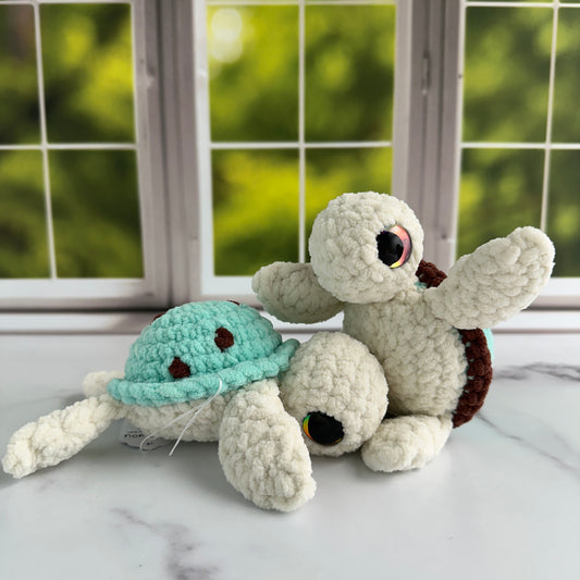 crochet mint chocolate turtle