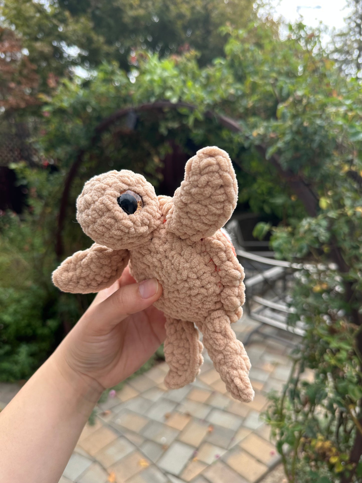 crochet pumpkin pie turtle