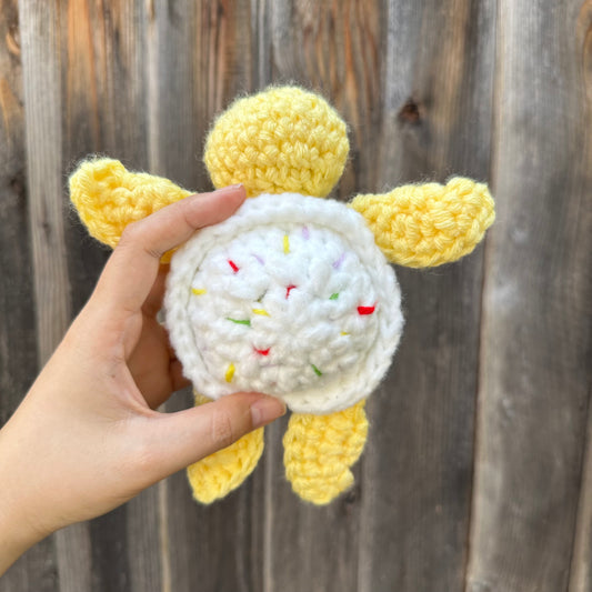 crochet funfetti turtle
