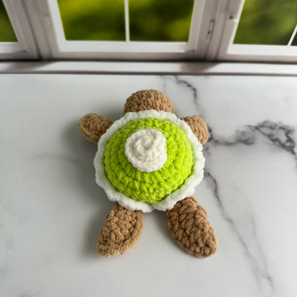 crochet key lime pie turtle
