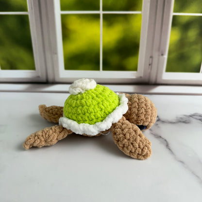 crochet key lime pie turtle