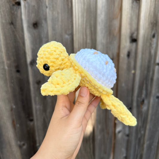 crochet banana turtle