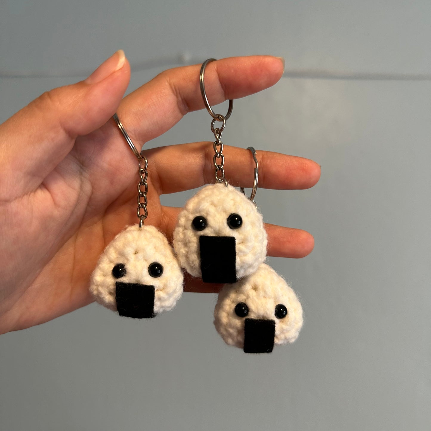 onigiri rice ball keychain