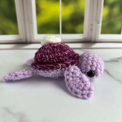 crochet ube latte turtle