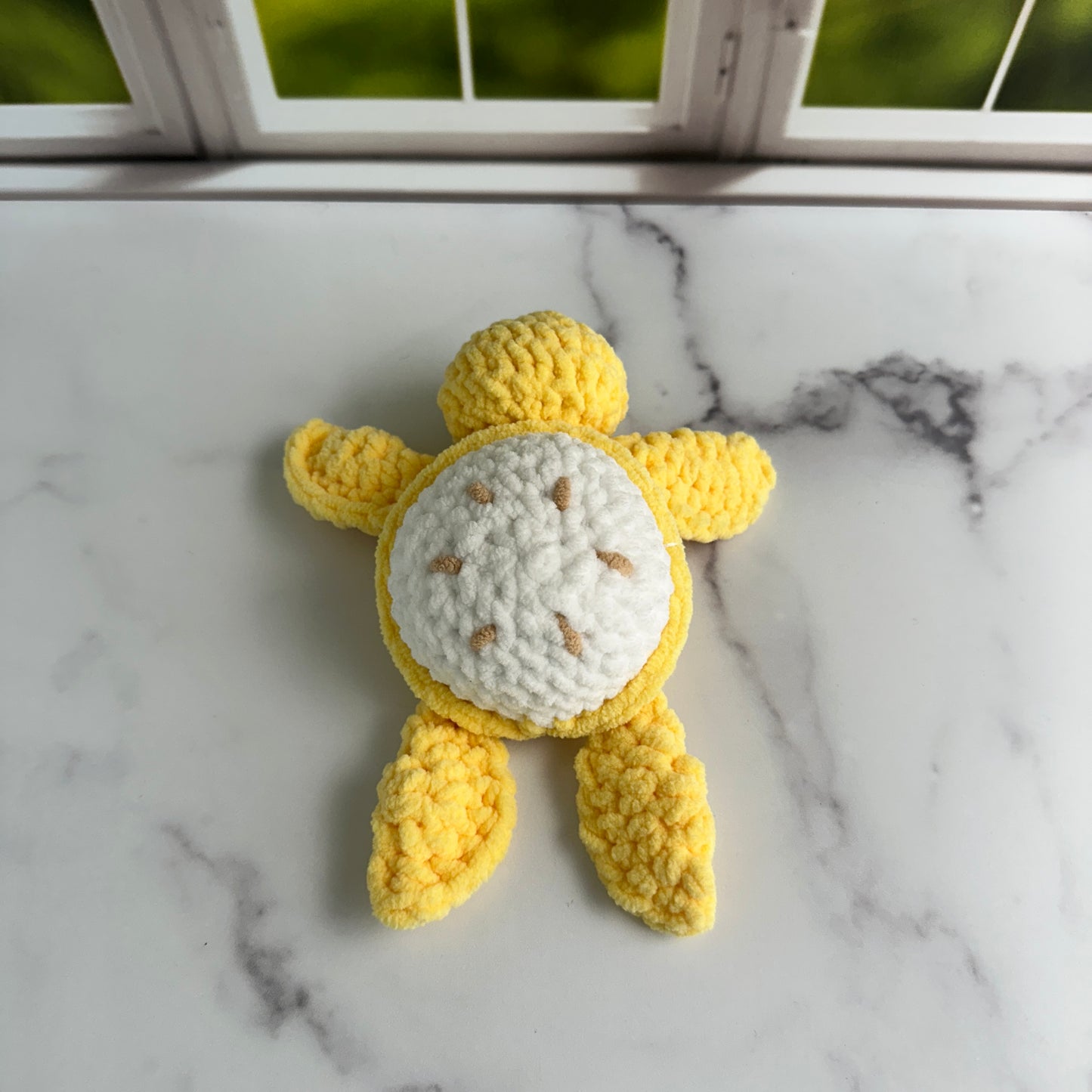 crochet banana turtle