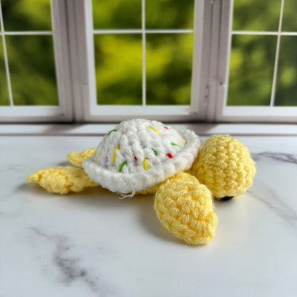 crochet funfetti turtle