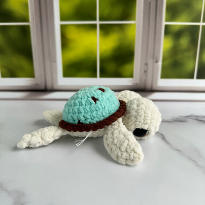 crochet mint chocolate turtle