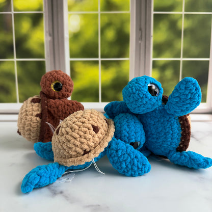 crochet cookie monster turtle