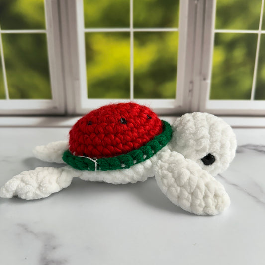 crochet watermelon turtle