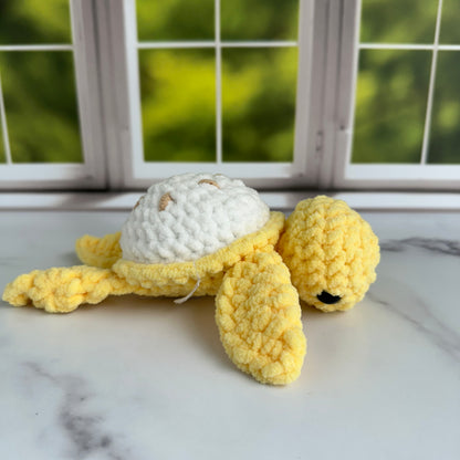 crochet banana turtle