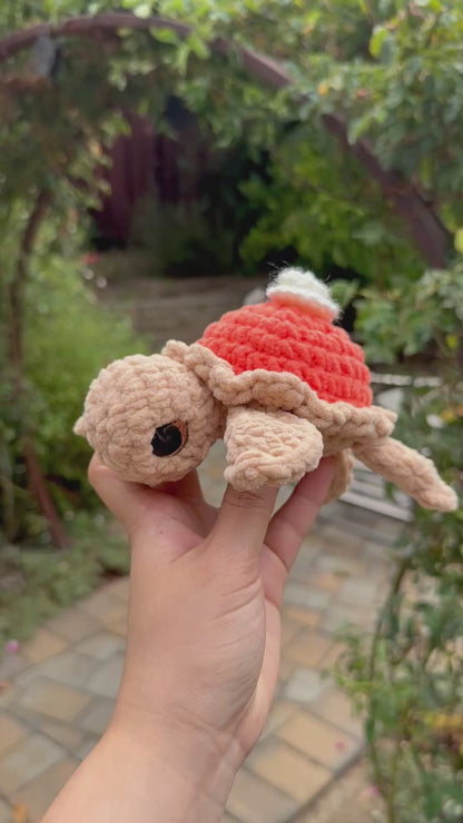 crochet pumpkin pie turtle